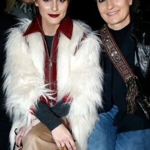 Giambattista Valli H&M Fur Leather Jacket Luxury Rare Collab Limited small